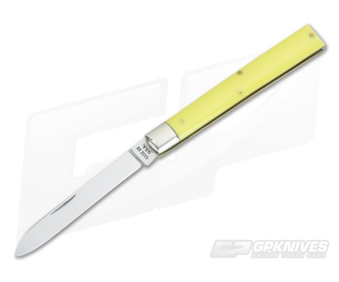 Case XX U.S.A. 7 Dot (1973) Yellow Composition Doctor Knife - Mint - CA-V349
