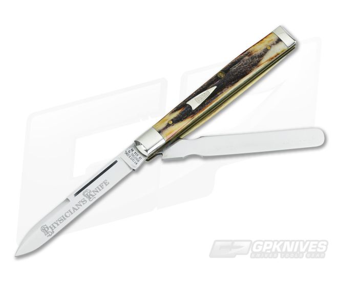 W.R. Case and Sons Stag Doctor Knife 52085AR - Mint - CA-V353
