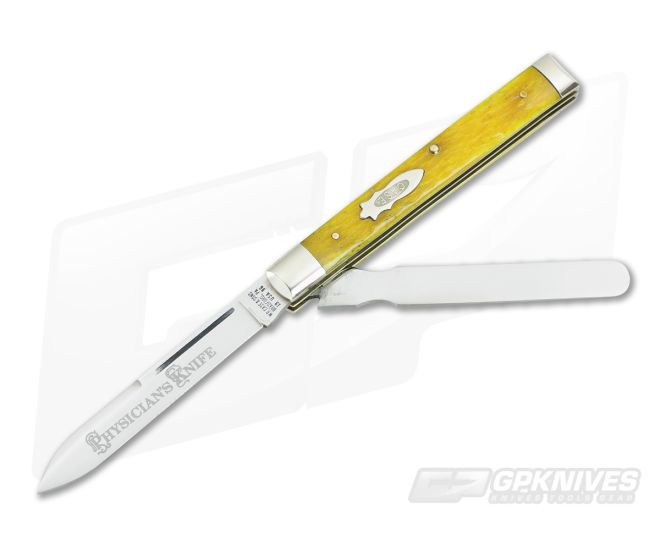 W.R. Case and Sons Yellow Bone Doctor Knife Y62085SP - Mint - CA-V358
