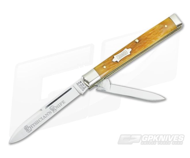 W.R. Case and Sons Brown Bone Doctor Knife BR62085 - Mint - CA-V360