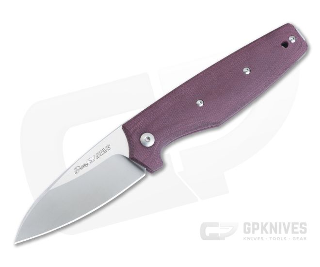 Viper Dan 2 Burgundy Micarta N690 Slip Joint V5930CBR - VK-V5930CBR