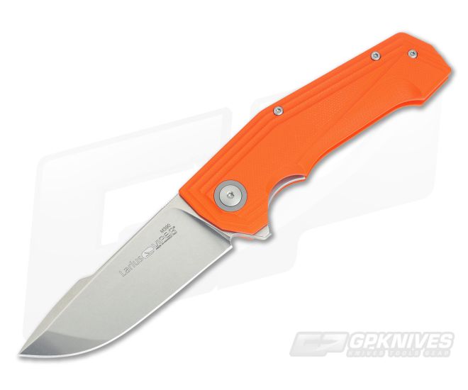 Viper Larius Stonewashed M390 Liner Lock Flipper Milled Orange G10 V5960GO - VK-V5960GO