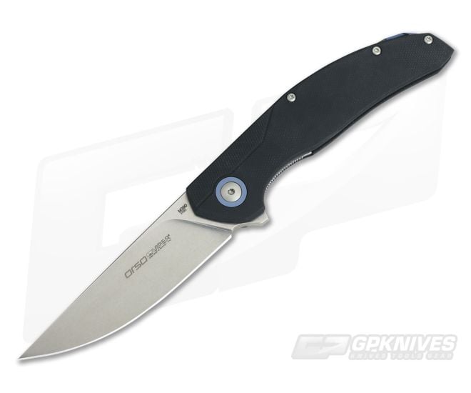 Viper Orso Stonewash M390 Liner Lock Flipper Black G10 V5968GB - VK-V5968GB