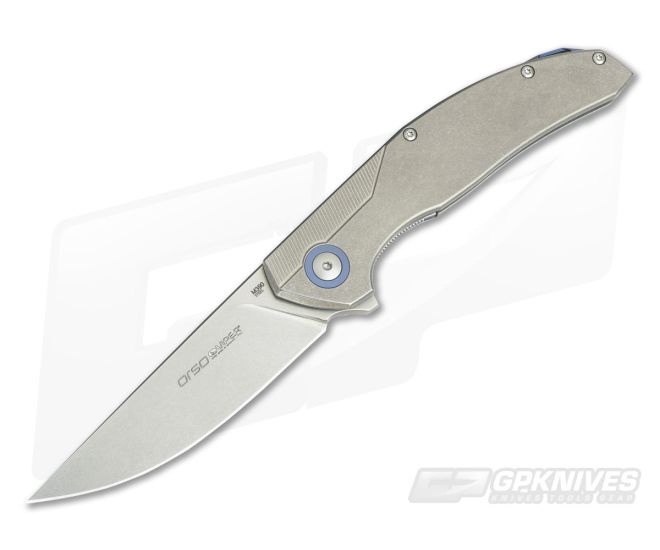 Viper Orso Stonewash M390 Liner Lock Flipper Stone Wash Titanium V5968TI - VK-V5968TI