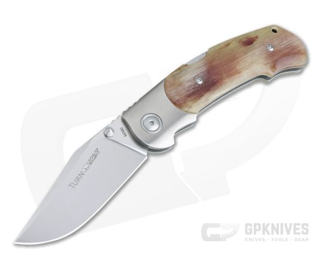 Viper Turn Bolstered Ram Horn Satin M390 Advanced Back Lock Folder V5986MO - VK-V5986MO
