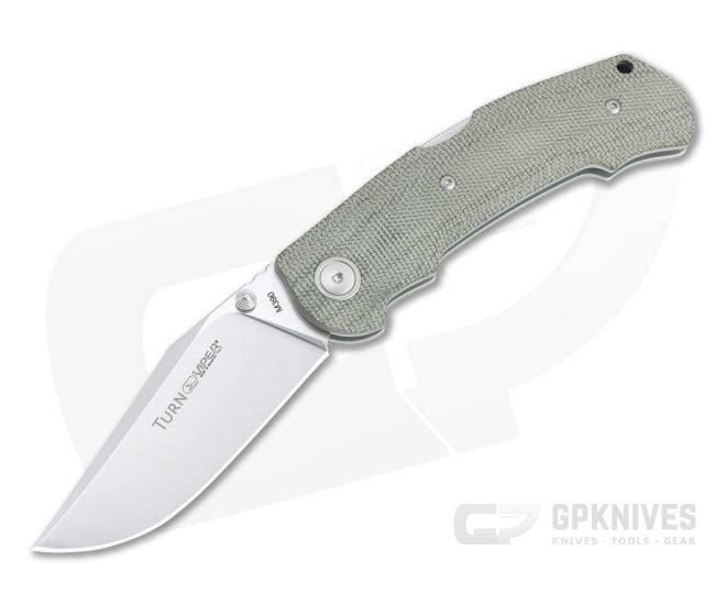 Viper Turn Green Canvas Micarta Satin M390 Advanced Back Lock Folder V5988CG - VK-V5988CG