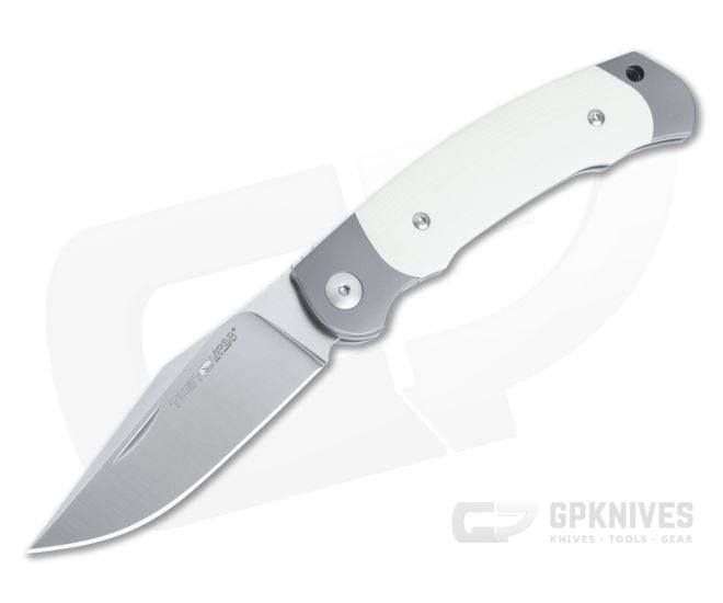 Viper Twin Satin M390 Ivory G10 Titanium Bolsters Slip Joint Knife V6002GI - VK-V6002GI