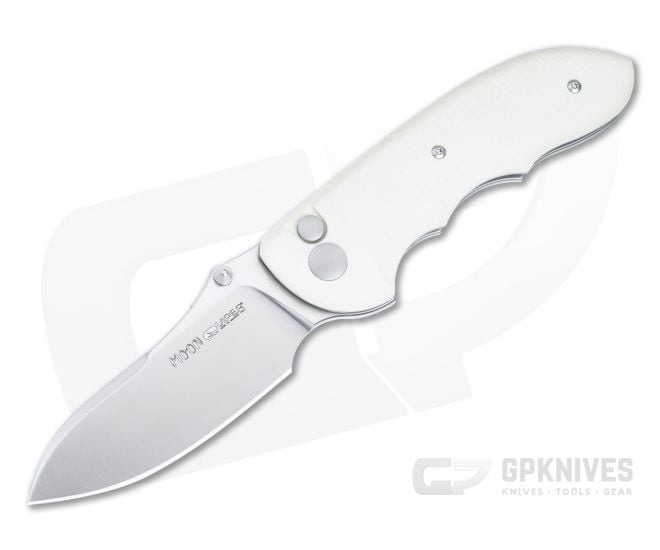 Viper Moon MagnaCut Ivory White G10 Button Lock Knife V6008GI - VK-V6008GI