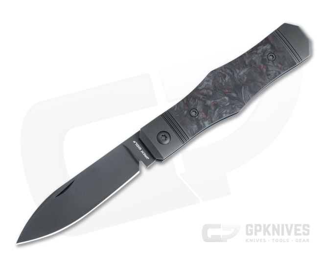 Jack Wolf Knives Vampire Jack Slip Joint Knife Red Dark Matter FatCarbon VAMPI-02-DM-RED - JWK-VAMPI-02-DM-RED