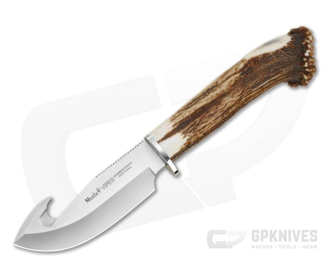 Muela Viper 11S Stag Gut Hook Skinning Knife - MU-VIPER-11S