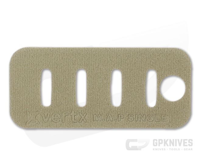 Vertx Tactigami Single MAP MOLLE Adaptor Panel Earth Tan VTX5120 ET - VTX-5120-ET