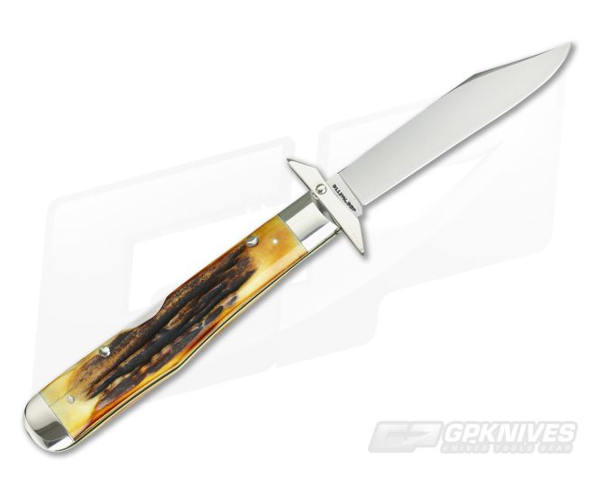 Case 1977 Blue Scroll Stag Cheetah