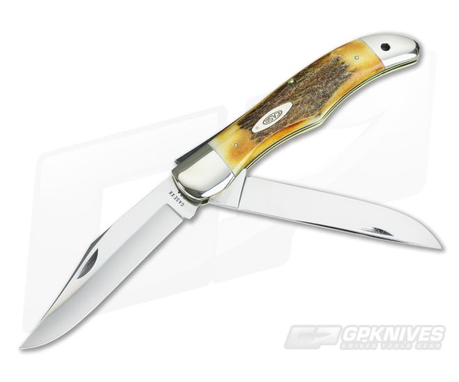Case USA 1965-1969 Stag Folding Hunter with Lanyard Hole - CA-VX037