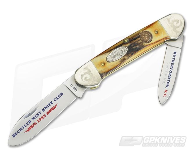 Case 1988 Stag Canoe Club Knife - CA-VX082