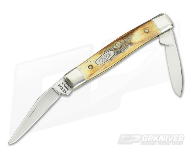 Case 1990 Genuine Stag Serpentine Pen - CA-VX108