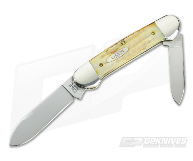Case 1993 Second-Cut Bone Stag Set