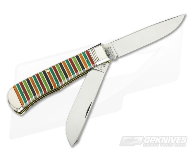 Case 1993 Jumbo Glitter Stripe Trapper