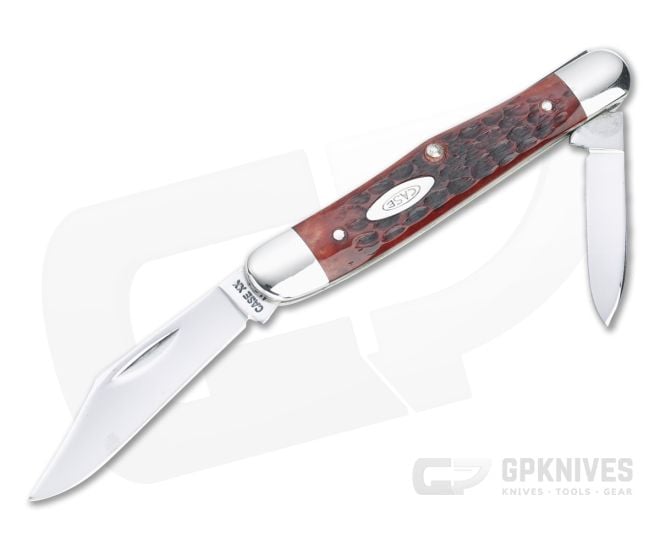 Case Vintage 1973 7-Dot Half Whittler Red Bone Slip Joint - CA-VX190