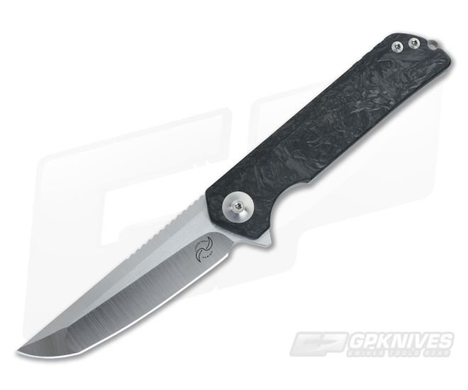 Liong Mah Design Warrior 2 Marble Carbon Fiber Flipper - LMD-WRTWO