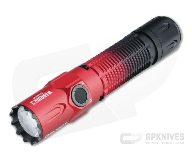 Olight Warrior 3 LTD Scarlet Gradient 2300 Lumen Tactical 21700 Rechargeable Flashlight - OL-WARRIOR-3-SG