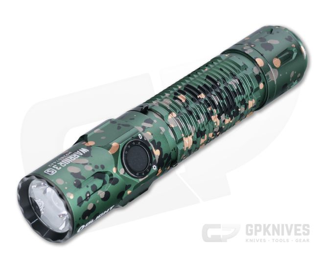 Olight Warrior 3S Camouflage High Beam Cool White Rechargeable 2300 Lumen Tactical Flashlight - OL-WARRIOR-3S-CMF