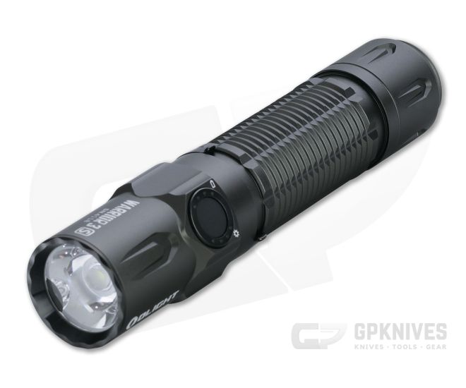 Olight Warrior 3S Gunmetal Gray 2300 Lumen Tactical 21700 Rechargeable Flashlight - OL-WARRIOR-3S-GG
