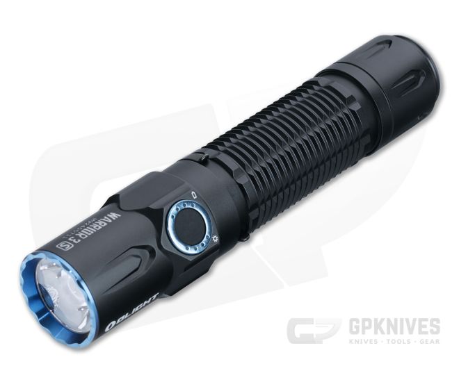 Olight Warrior 3S Black High Beam Cool White Rechargeable 2300 Lumen Tactical Flashlight - OL-WARRIOR-3S-BK
