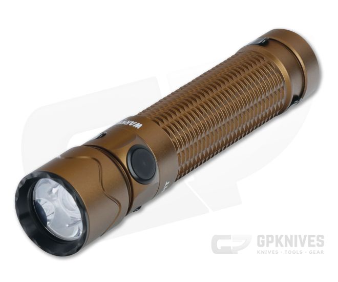 Olight Warrior Mini 2 Desert Tan Tactical Rechargeable 1750 Lumen Cool White LED Flashlight - OL-WARRIOR-MINI-2-DT