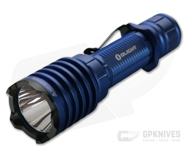 Olight Warrior X PRO Blue Limited Edition 2100 Lumen Tactical Tail Switch LED Flashlight - OL-WARRIOR-X-PRO-BLUE