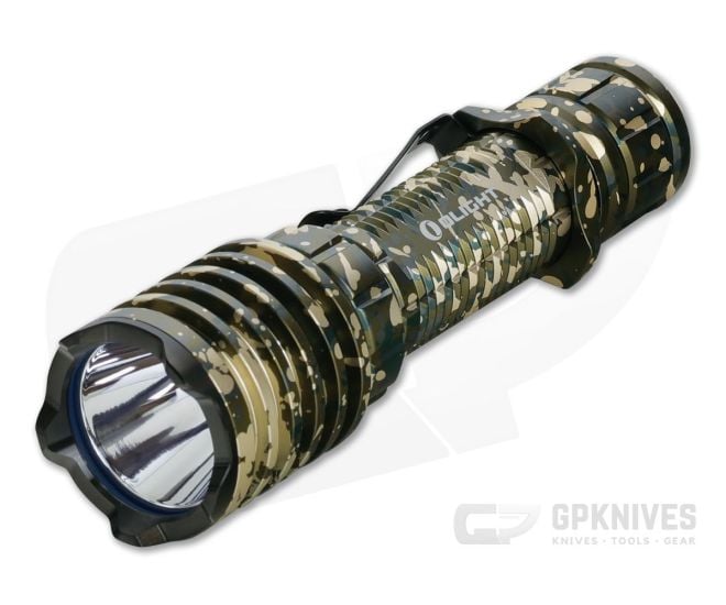 Olight Warrior X PRO Desert Camouflage Limited Edition 2250 Lumen Tactical Tail Switch LED Flashlight - OL-WARRIOR-X-PRO-DC