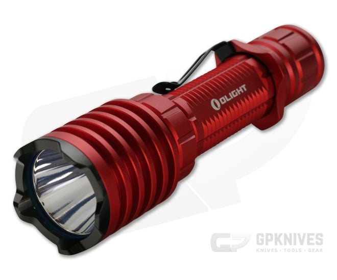 Olight Warrior X PRO Red Limited Edition 2100 Lumen Tactical Tail Switch LED Flashlight - OL-WARRIOR-X-PRO-RED
