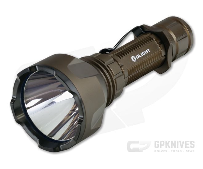 Olight Warrior X Turbo Desert Tan Limited 1100 Lumen Tactical Tail Switch LED Flashlight - OL-WARRIOR-X-TURBO-DT