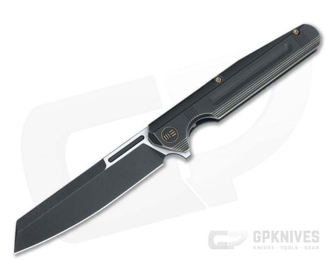 WE Knives Reiver Cleaver Flipper LTD Two-Tone S35VN Black and Bronze Titanium Folder WE16020-5 - WE-WE16020-5