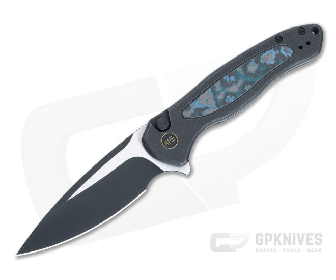 WE Button Lock Kitefin Black Titanium Arctic Storm Inlays Two-Tone 20CV WE19002N-1 - WE-WE19002N-1