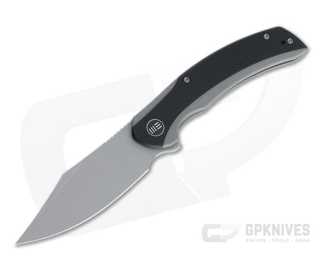 WE Knives Snick Gray Stonewashed 20CV Black G10 Inlaid Nested Frame Lock Flipper WE19022F-1 - WE-WE19022F-1