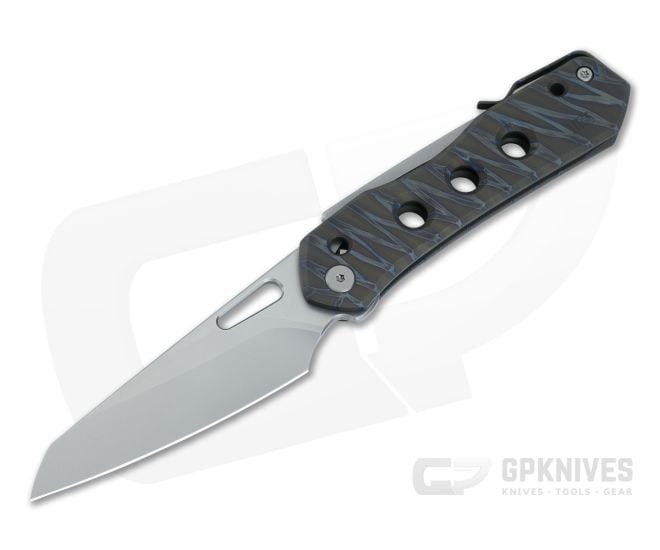 WE Vision R Superlock Folder Bead Blast 20CV Tiger Stripe Flamed Titanium WE21031-6 - WE-WE21031-6