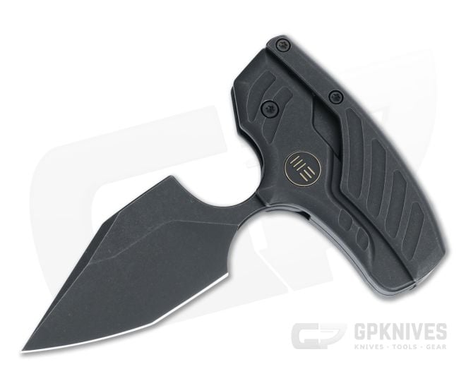 WE Knives Typhoeus Black Stonewashed 20CV Titanium Adjustable Push Dagger WE21036B-1 - WE-WE21036B-1