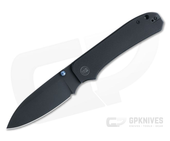 WE Knives Big Banter Black Stonewashed 20CV Black G10 Liner Lock Folder WE21045-1 - WE-WE21045-1