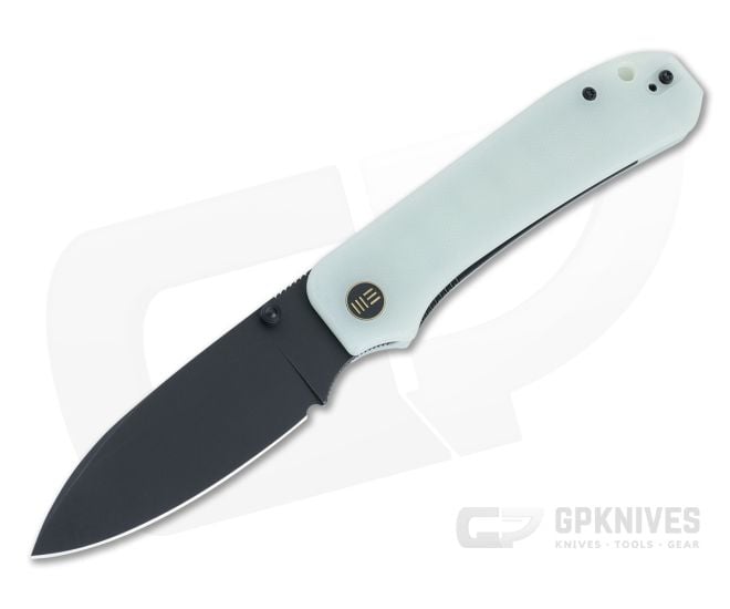 WE Big Banter Liner Lock Folder Natural G10 Handles Black Stonewashed 20CV Drop Point 21045-3 - WE-WE21045-3