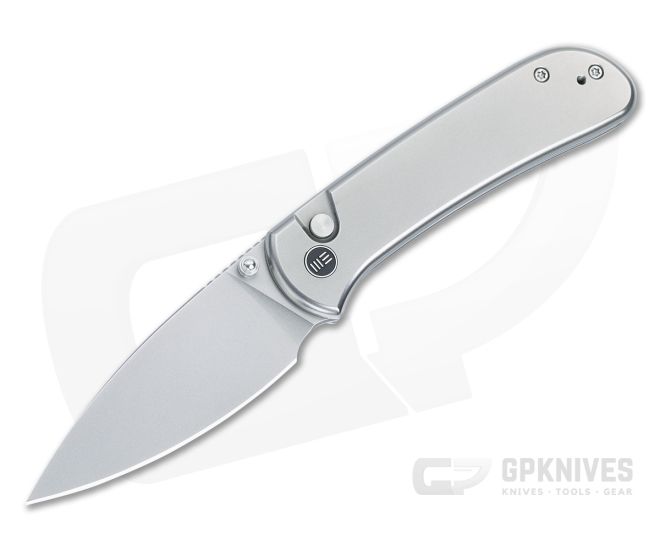 WE Knives Qubit Titanium Gray Button Lock WE22030F-2 - WE-WE22030F-2