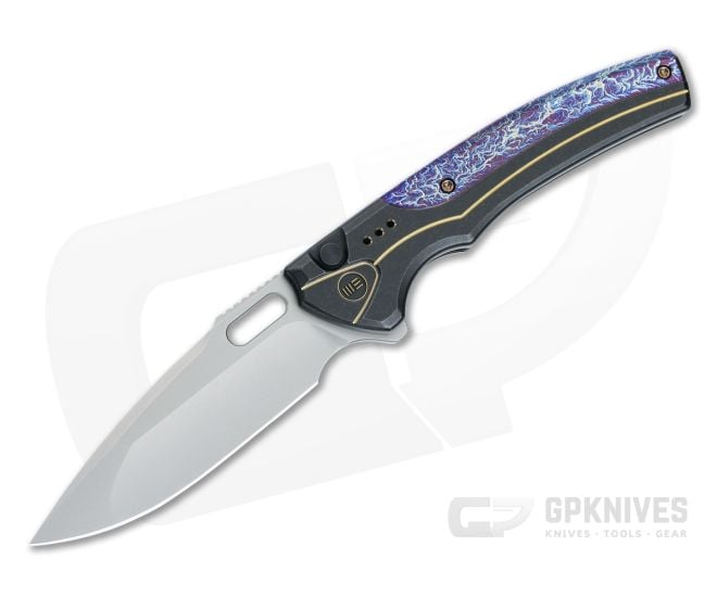 WE Knives Exciton Black Titanium Flamed Inlay Bead Blast 20CV WE22038A-6 - WE-WE22038A-6