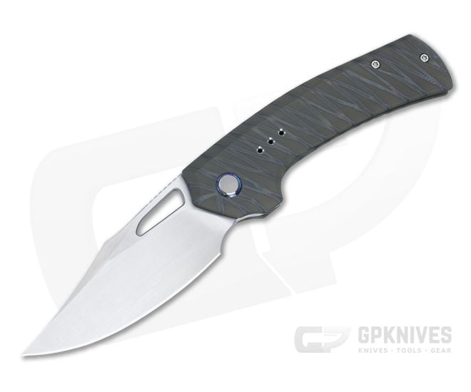 WE Knives Nefaris Titanium Frame Lock Tiger Stripe Flamed Folder WE22040D-4 - WE-WE22040D-4