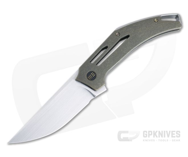 WE Speedliner Flipper Bronze Titanium Satin CPM-20CV Blade WE22045C-2 - WE-WE22045C-2