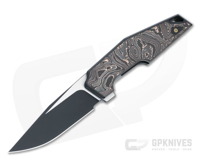 WE Knives OAO (One And Only) Integral Folder Copper Foil Carbon Fiber Inlays WE23001-2 - WE-WE23001-2