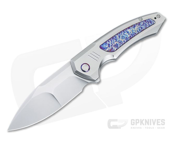 WE Knives Hyperactive Vanax Folder Flamed Titanium Inlays WE23030-1 - WE-WE23030-1