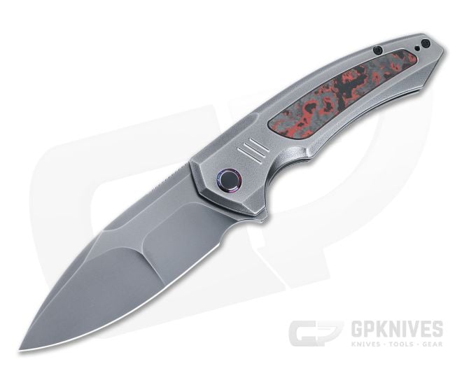 WE Knives Hyperactive Vanax Folder Lava Flow Fat Carbon Inlays WE23030-2 - WE-WE23030-2