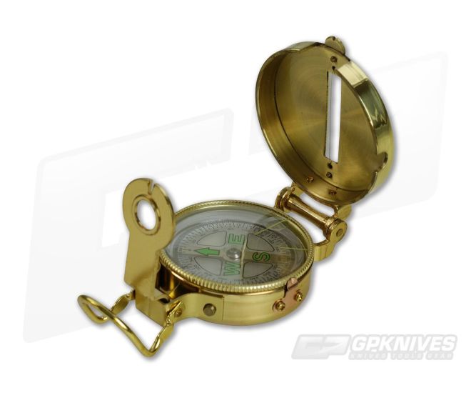 Ultimate Survival Gear Heritage Brass Lensatic Compass - UST-WG02133