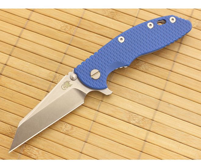 Hinderer Knives XM-18 3.5" Blue G10 Wharncliffe Flipper 20CV - HK-XM-18BLU-35WF-20CV