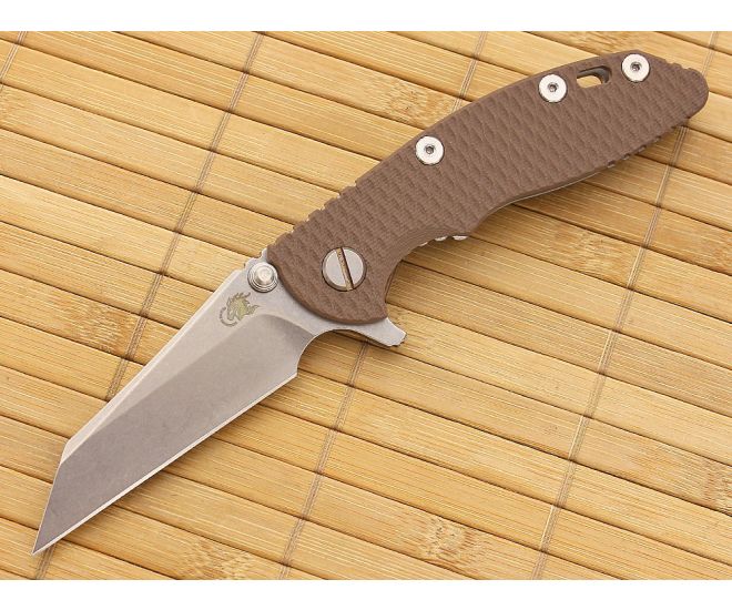 Hinderer Knives XM-18 3" Brown Wharncliffe Flipper - HK-XM-18CB-3WF