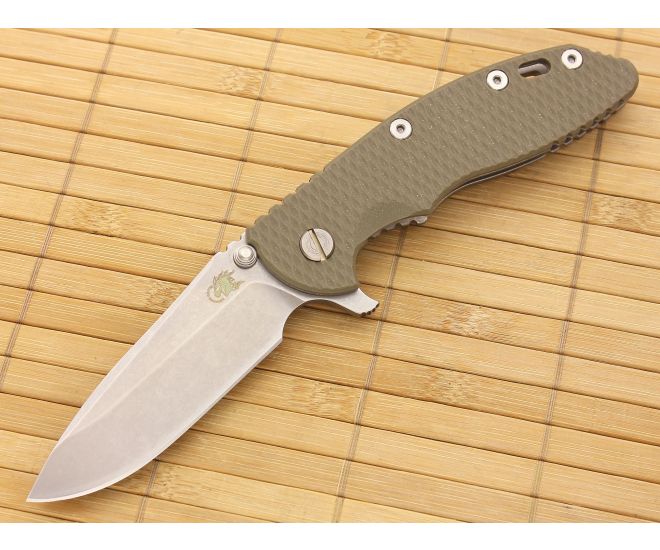 Hinderer Knives XM-18 3.5" Foliage Spear Point Flipper CPM-20CV - HK-XM-18FG-35SRF